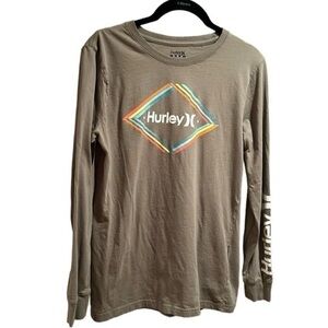 Boys Olive green Hurley long sleeved T-shirt Size XL